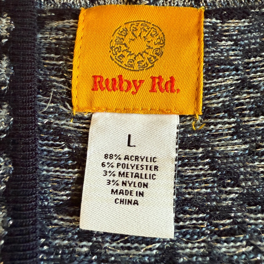 Ruby Rd Cardigan/Sweater size Large - Picture 5 of 8